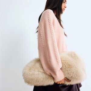 💕5 items for $50💕 H&M Blush Pink Cable Knit Chunky Cardigan Sweater